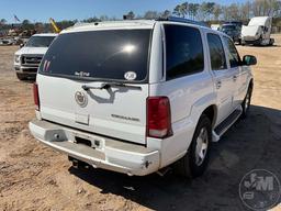 2002 CADILLAC ESCALADE VIN: 1GYEK63N12R105844 4WD SUV