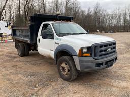 2006 FORD F-450 SINGLE AXLE DUMP TRUCK VIN: 1FDXF46P76ED07245