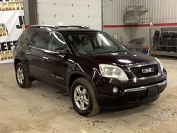 2008 GMC ACADIA VIN: 1GKER23768J304301 FWD SUV