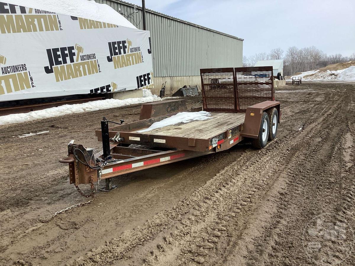 1997 TOWMASTER I-90P EQUIPMENT TRAILER VIN: 4KNUT14260161005