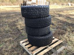 (4) OPEN COUNTRY TOYO A/T 35X12.50R20 TIRES