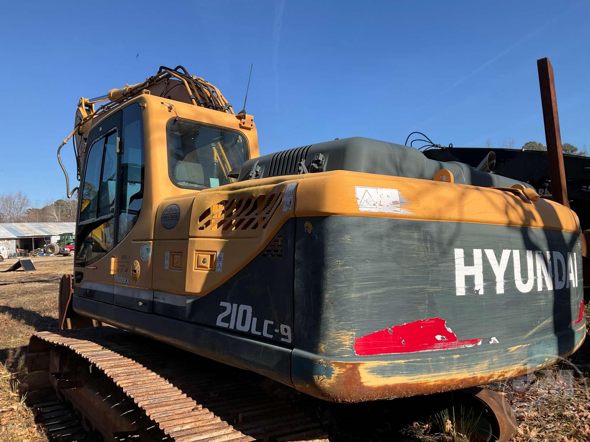 2012 HYUNDAI 210LC-9 HYDRAULIC EXCAVATOR SN: HHKHZ601TC0001659