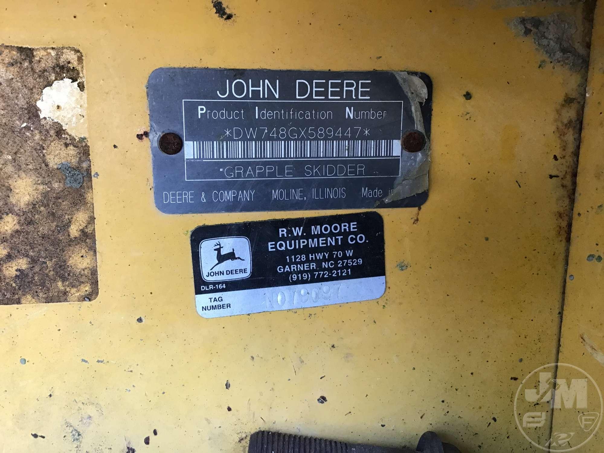 2003 JOHN DEERE 748GIII SN: DW748GX589447