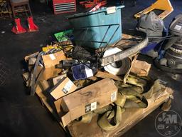 PALLET OF MISC PARTS, FILTERS, PTO SHAFTS & MORE