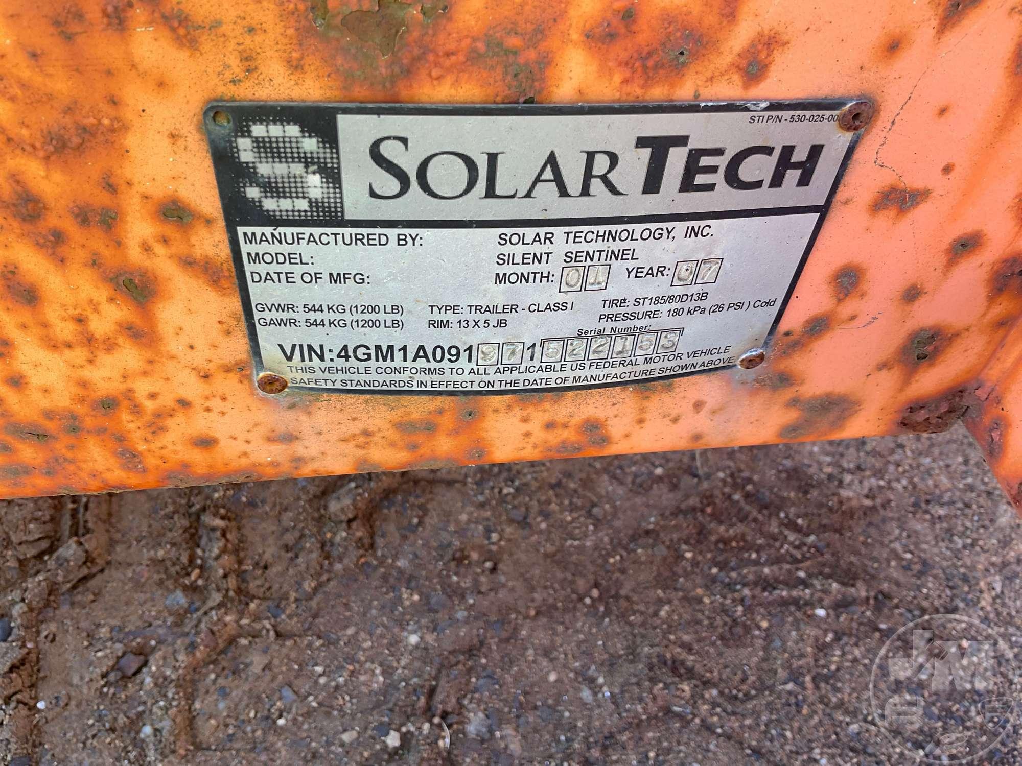 2007 SOLARTECH SILENT SENTINEL SN: 4GM1A091971522153