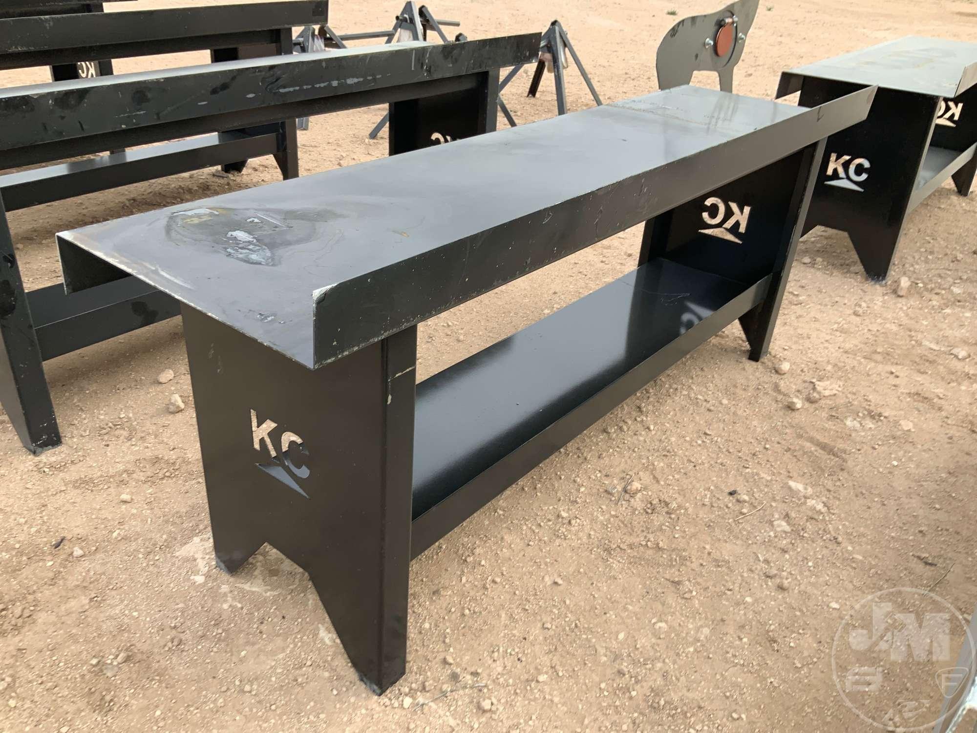 (UNUSED) KC 90”...... X 25”...... WORK BENCH, W/ BOTTOM SHELF