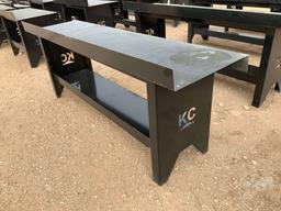 (UNUSED) KC 90”...... X 25”...... WORK BENCH, W/ BOTTOM SHELF