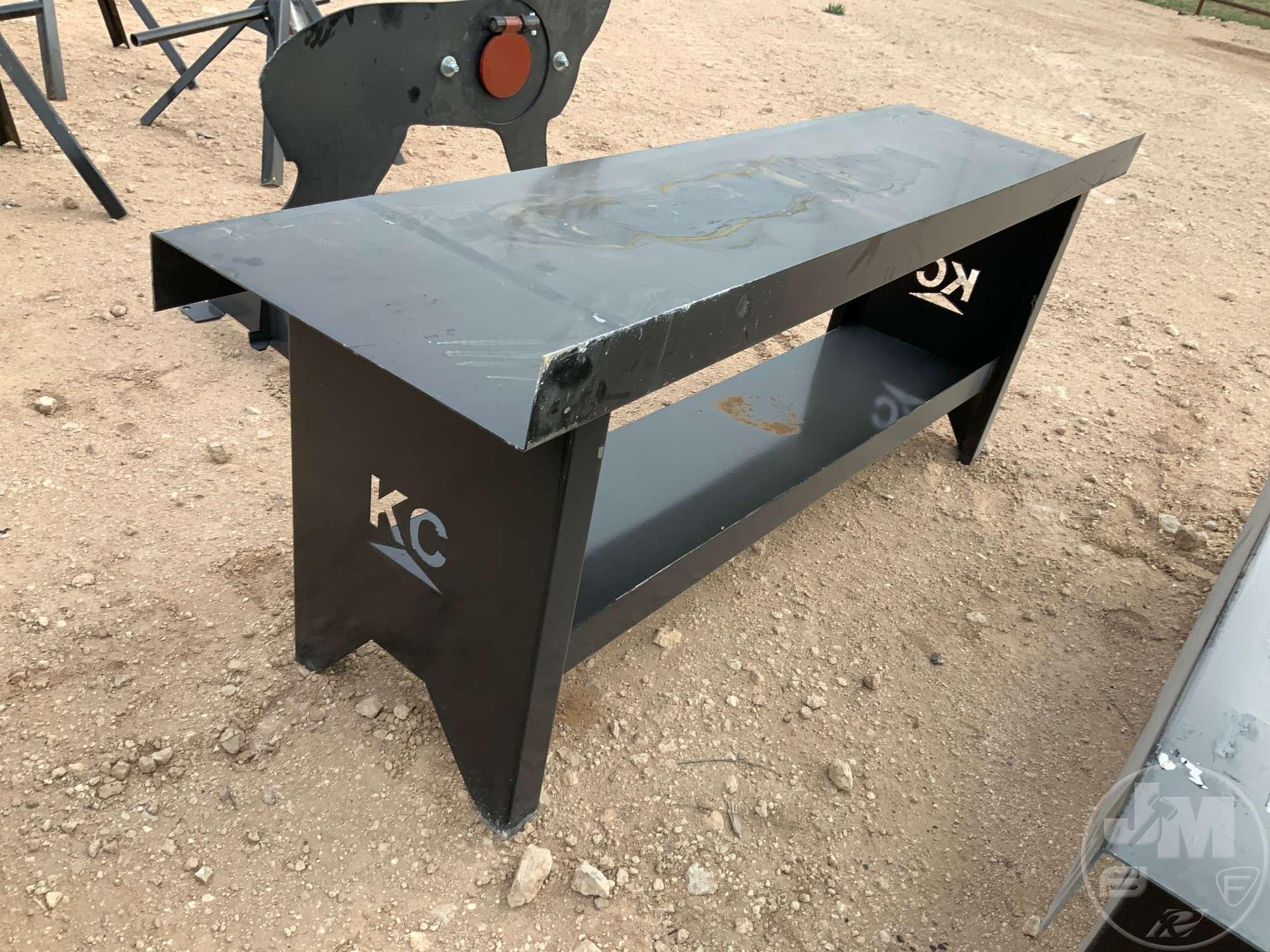 (UNUSED) KC 90”...... X 25”...... WORK BENCH, W/ BOTTOM SHELF