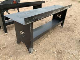 (UNUSED) KC 90”...... X 25”...... WORK BENCH, W/ BOTTOM SHELF