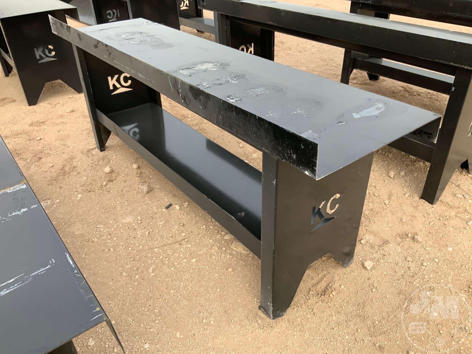 (UNUSED) KC 90”...... X 25”...... WORK BENCH, W/ BOTTOM SHELF