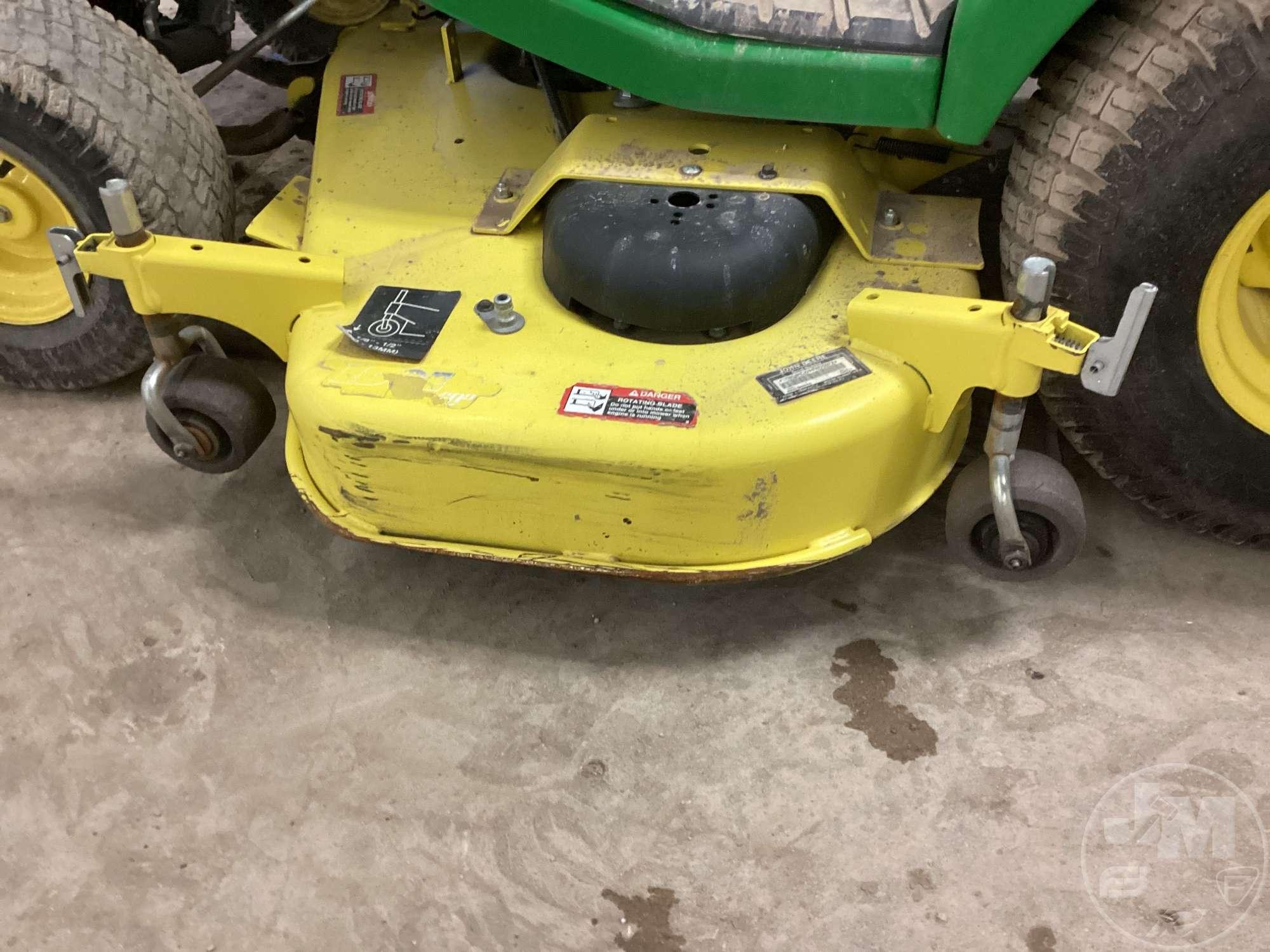 JOHN DEERE X750 RIDING MOWER SN: 1M0X750AVHM050844