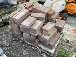 PALLET OF RED STONE