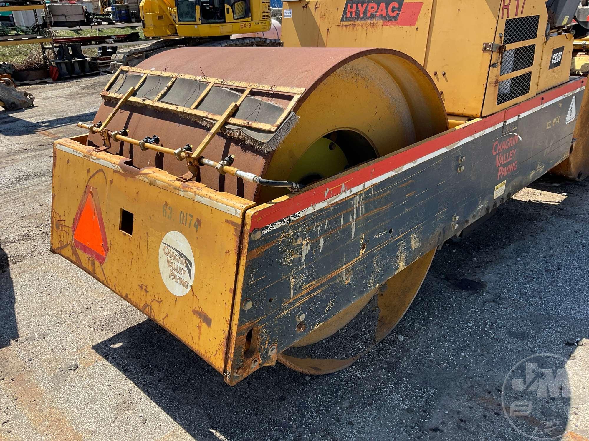 2004 HYPAC C350D DOUBLE DRUM ROLLER SN: 109D08906608