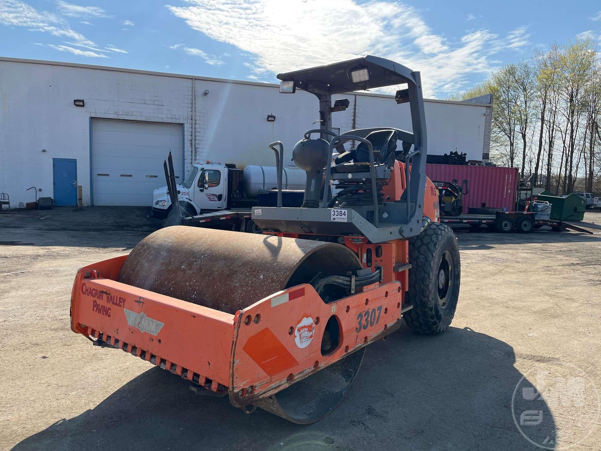 2008 HAMM 3307 SINGLE DRUM VIBRATORY ROLLER SN: H1591312