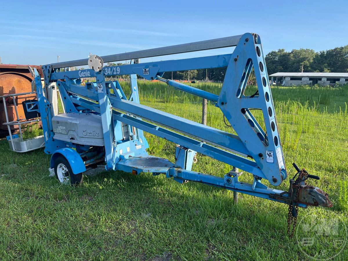 2000 GENIE TMZ-34/19 TOWABLE ARTICULATED BOOM LIFT SN: T3400-00340