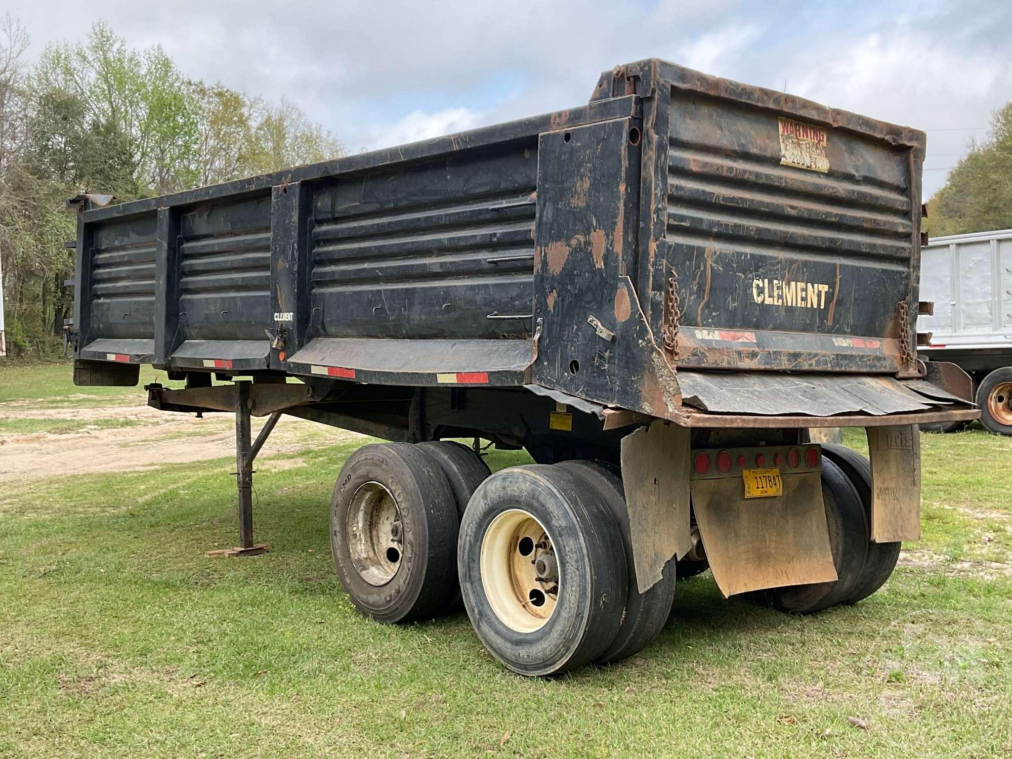 1998 CLEMENT HSLW2623 24' STEEL  DUMP TRAILER VIN: 1C9BB26B8WM110300