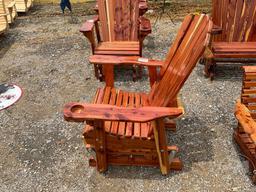 SINGLE GLIDER, RED CEDAR, AMISH BUILT