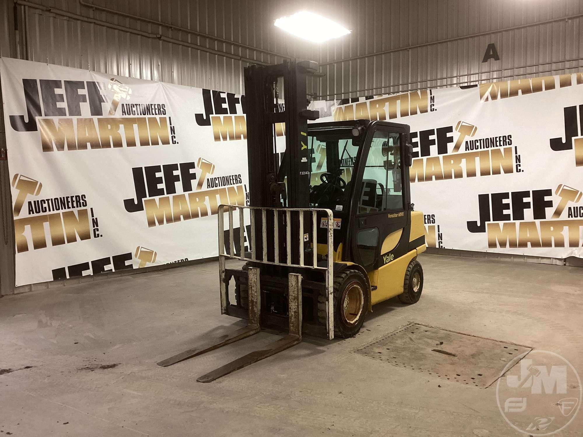 2008 YALE 60VX CUSHION TIRE FORKLIFT SN: B875B16340F