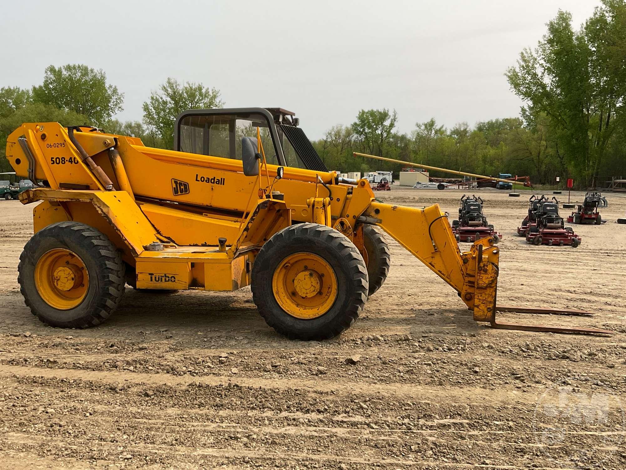 1996 JCB 508-40 TELESCOPIC FORKLIFT SN: SLP50840TE0576562