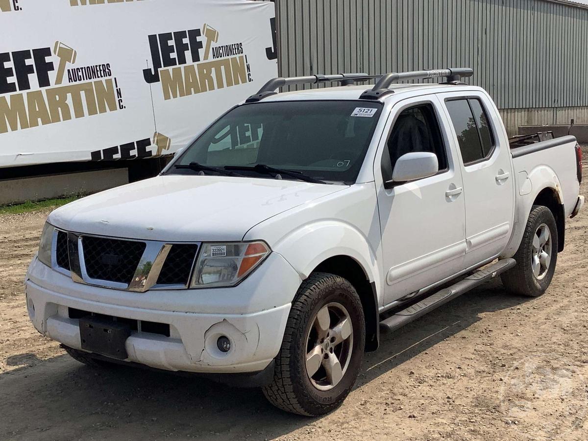 2007 NISSAN FRONTIER DOUBLE CAB 4X4 PICKUP VIN: 1N6AD07W37C443722