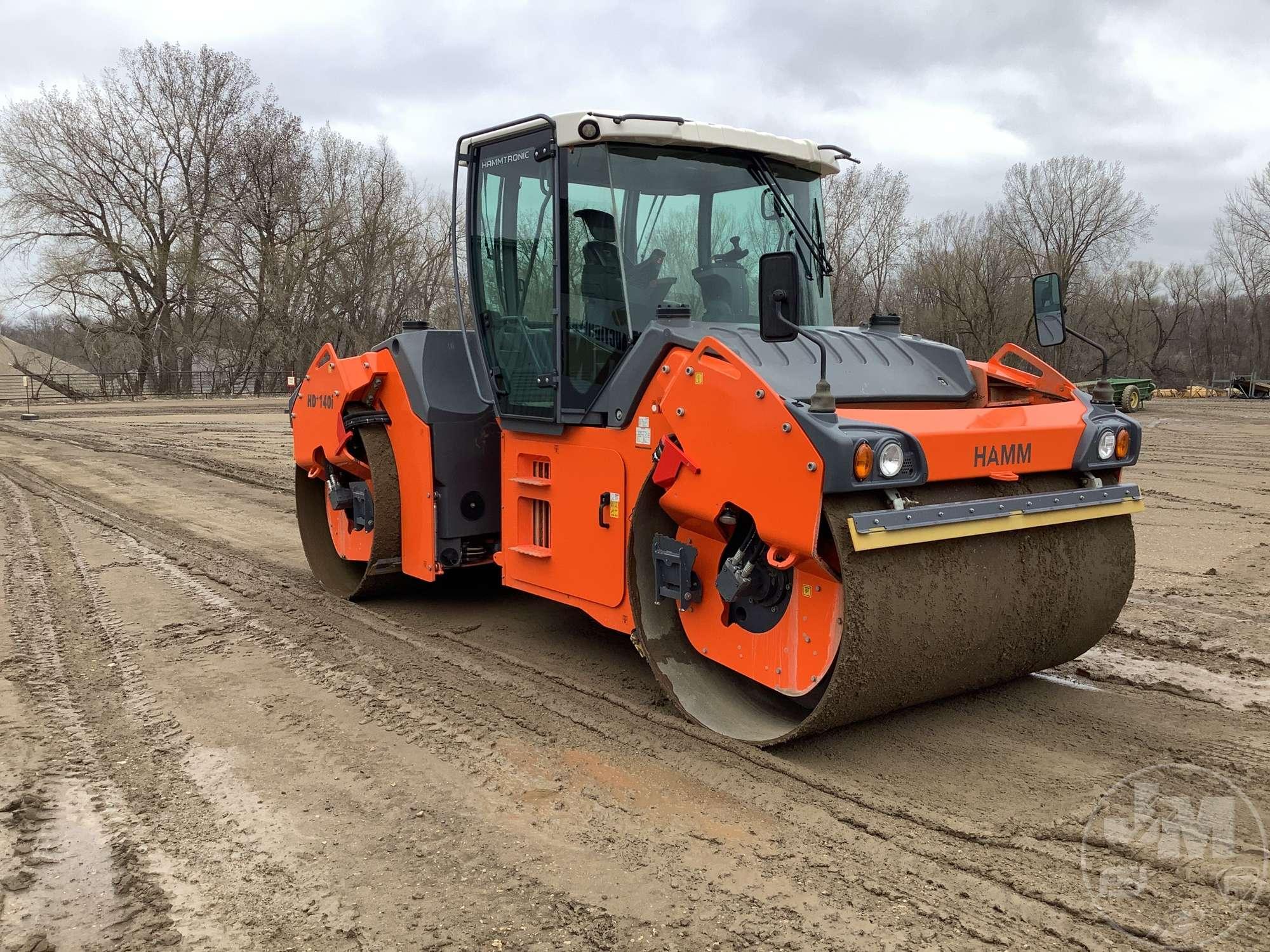 2018 HAMM 140I VV TANDEM VIBRATORY ROLLER SN: WGH0H243JHAA00268