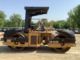 2006 CATERPILLAR CB-634D TANDEM VIBRATORY ROLLER SN: CATCB634CCDF00588