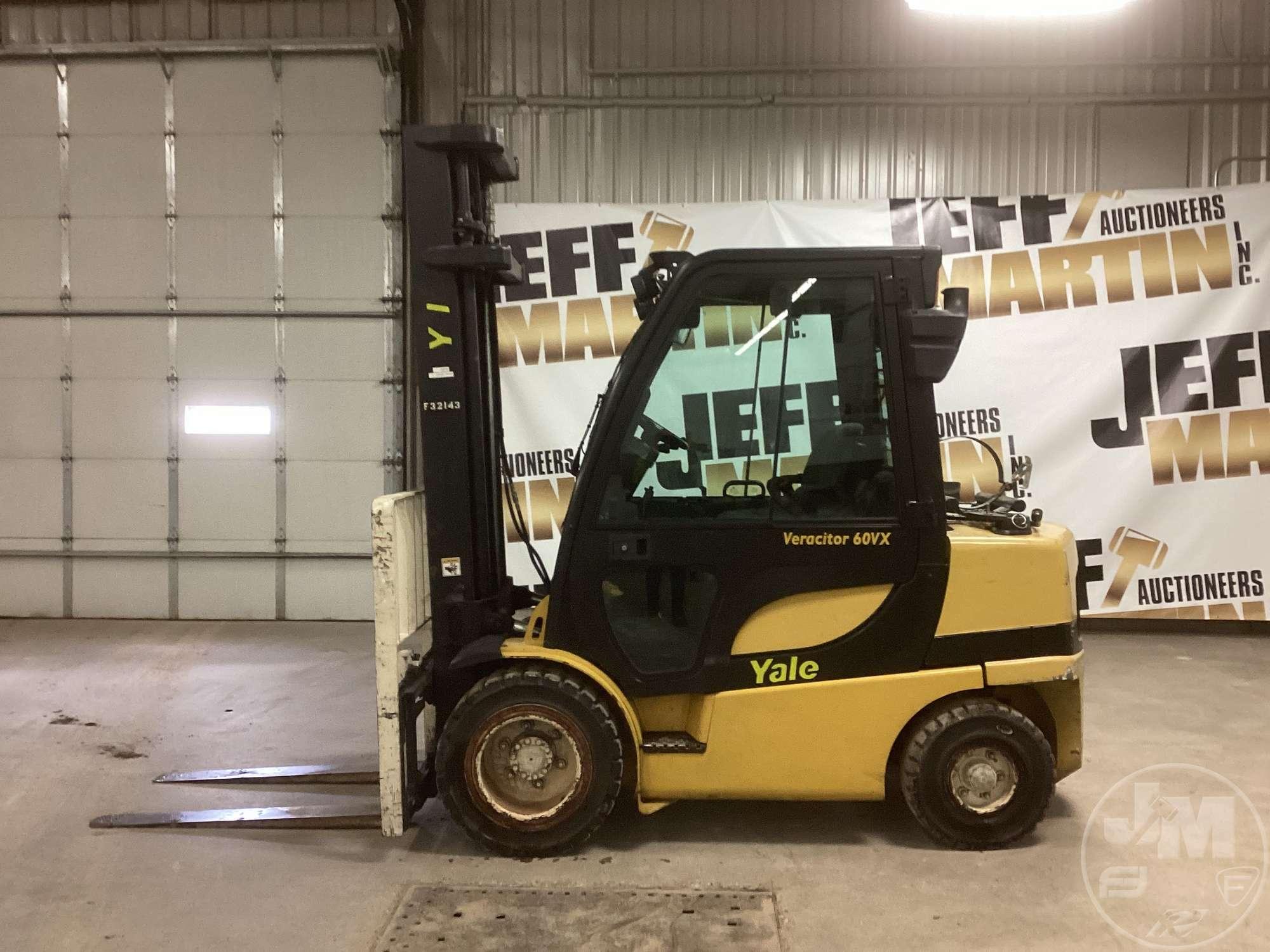 2008 YALE 60VX CUSHION TIRE FORKLIFT SN: B875B16340F