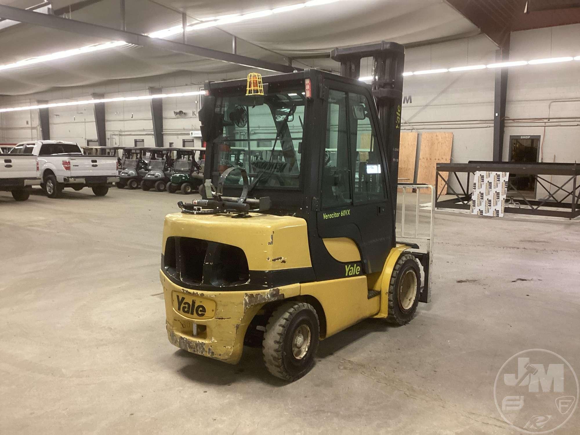 2008 YALE 60VX CUSHION TIRE FORKLIFT SN: B875B16340F