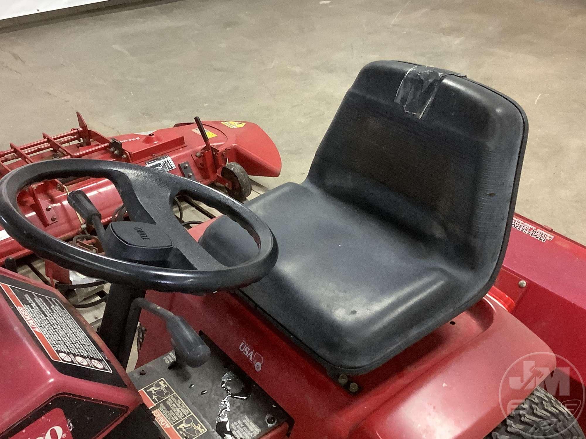 TORO WHEEL HORSE 73401 RIDING MOWER SN: 5900565