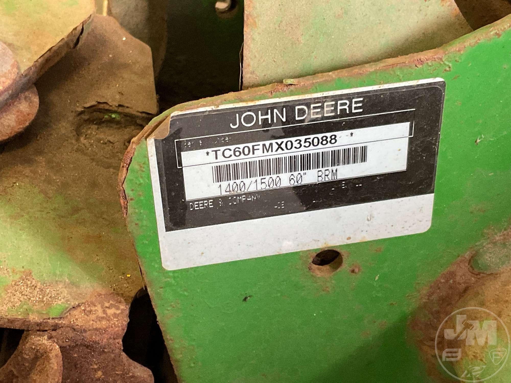 JOHN DEER 1400/1500  SN: TC60FMX035088 60" BROOM