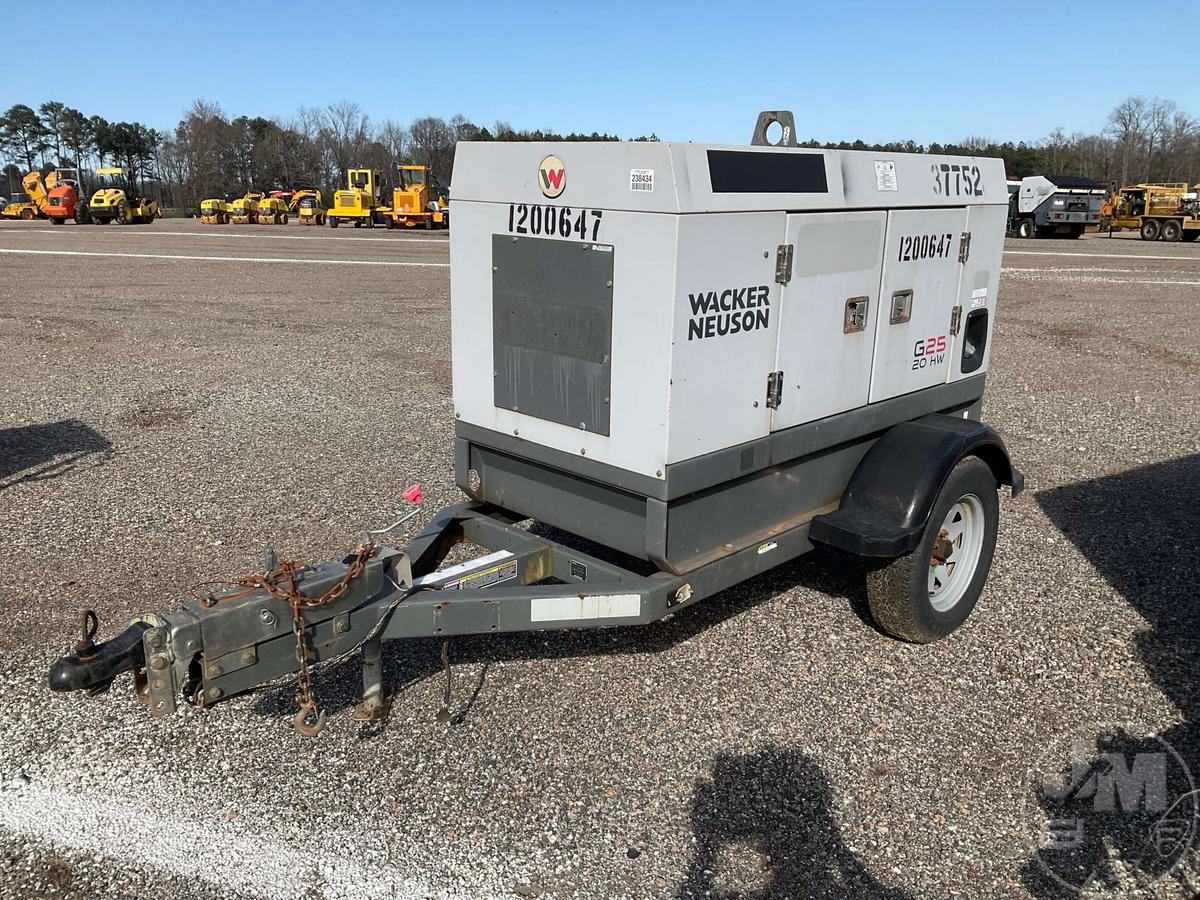 2011 WACKER G25 KW 20 KW PORTABLE GENERATOR 20019152