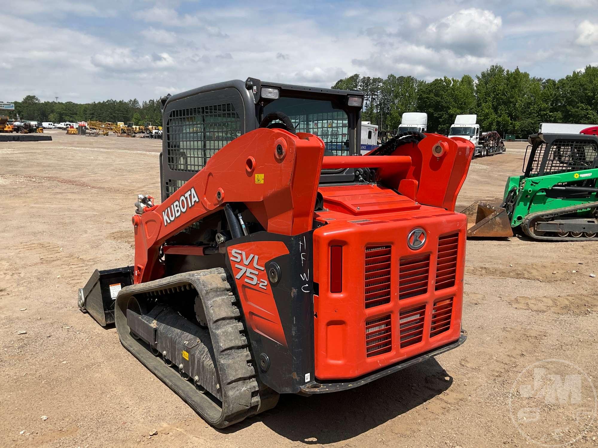 2020 KUBOTA MODEL SVL75-2 MULTI TERRAIN LOADER SN: JKUC0752K01S40766