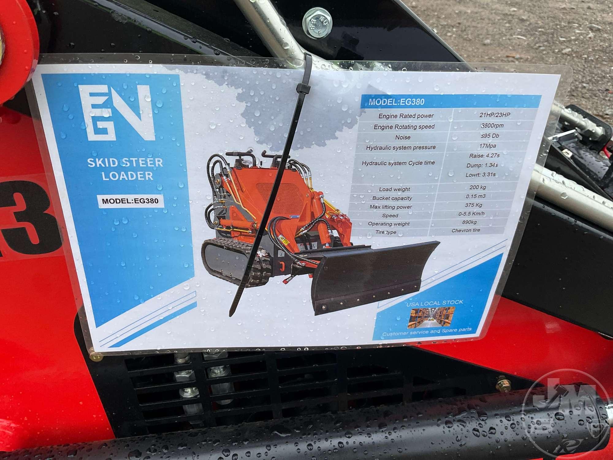 2023 EGN EG320 RIDE ON SKID STEER SN: EG380E07