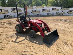 MAHINDRA EMAX 22 TRACTOR W/LOADER SN: 22GRH00666