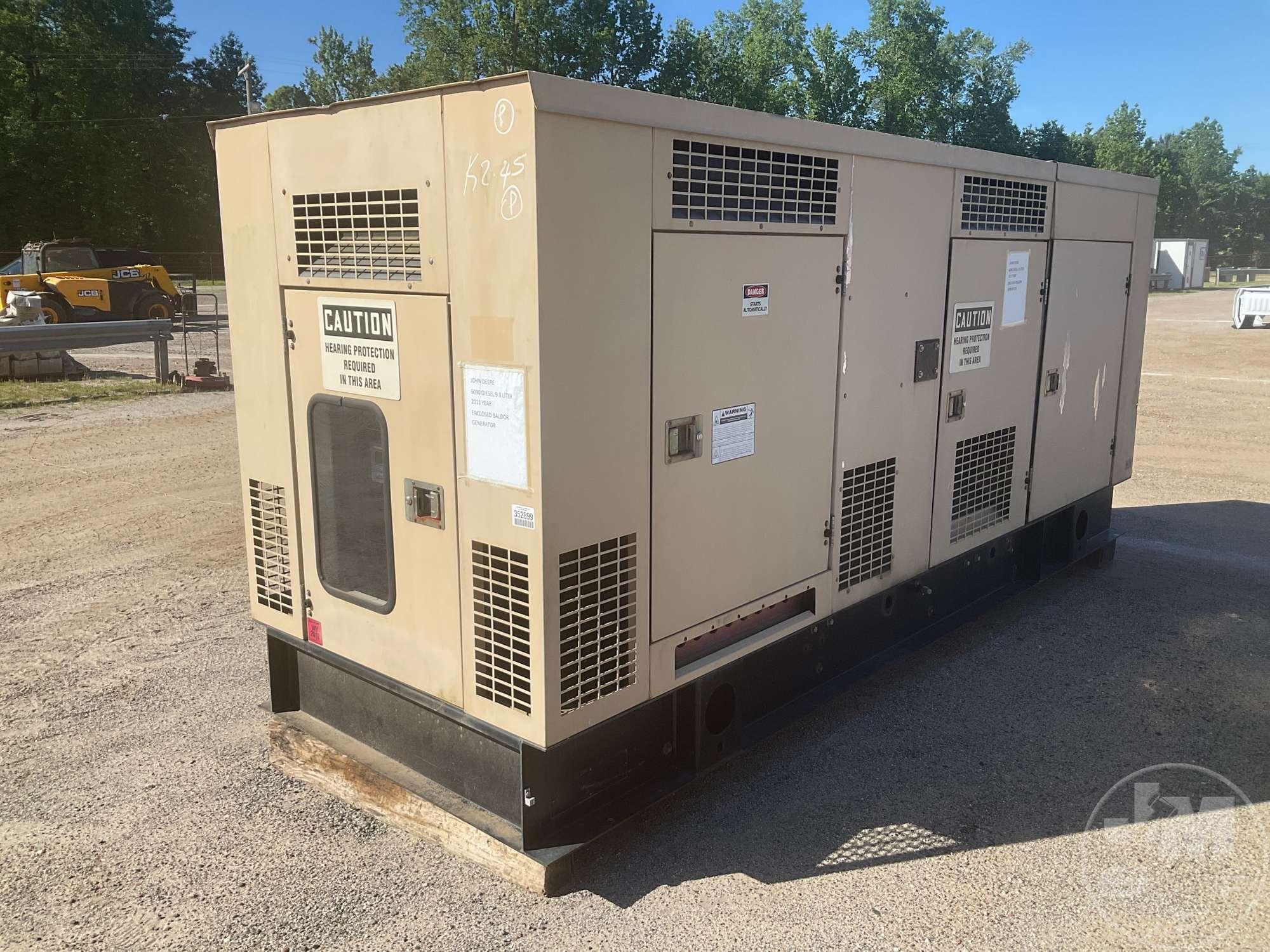 2011 BALDOR 6090 KW 250 KW STATIONARY GENERATOR P1106220006