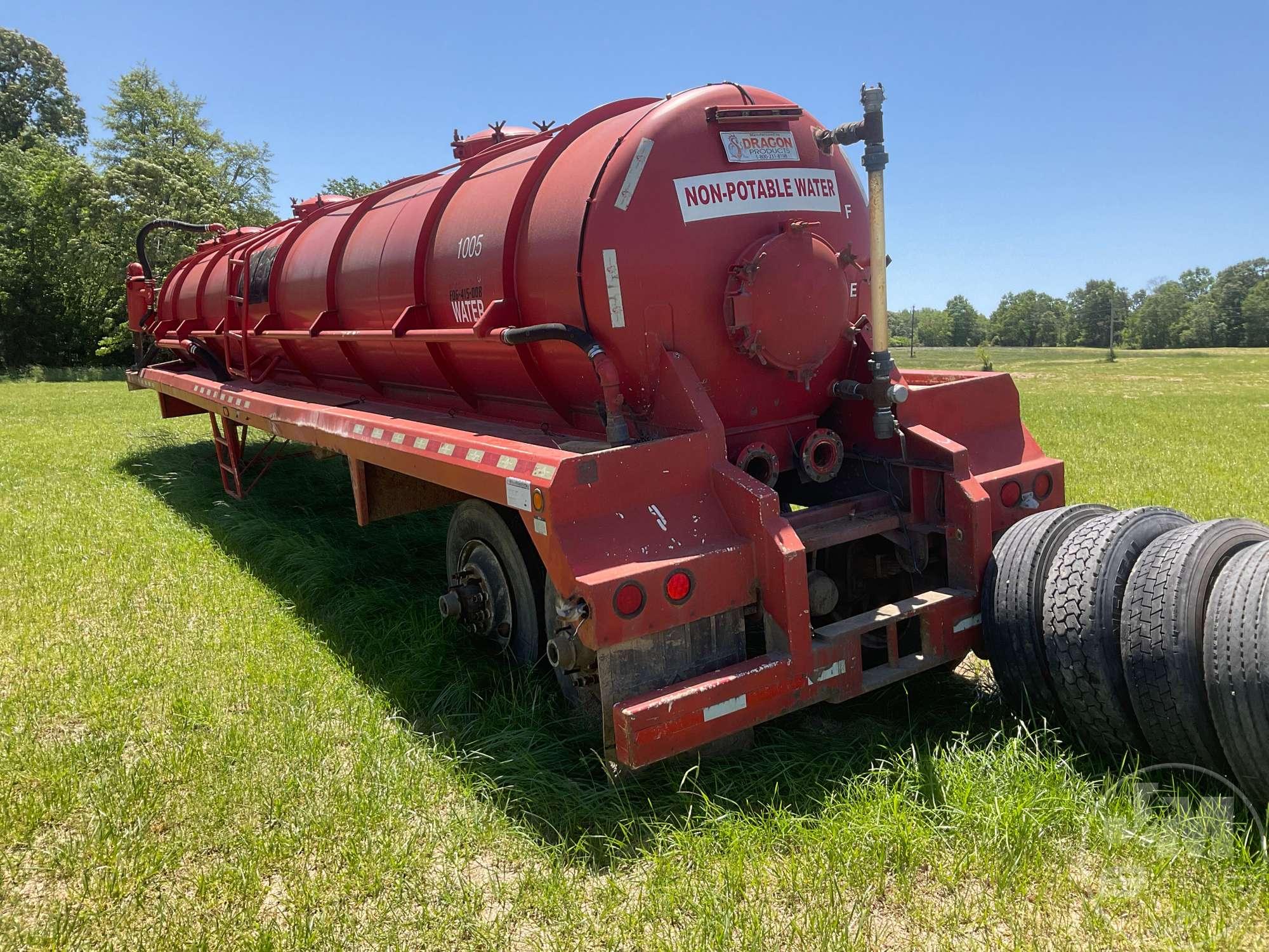 2011 DRAGON PRODUCTS 42' FT TANKER VACUUM TRAILER VIN: 1UNST4228BL086602