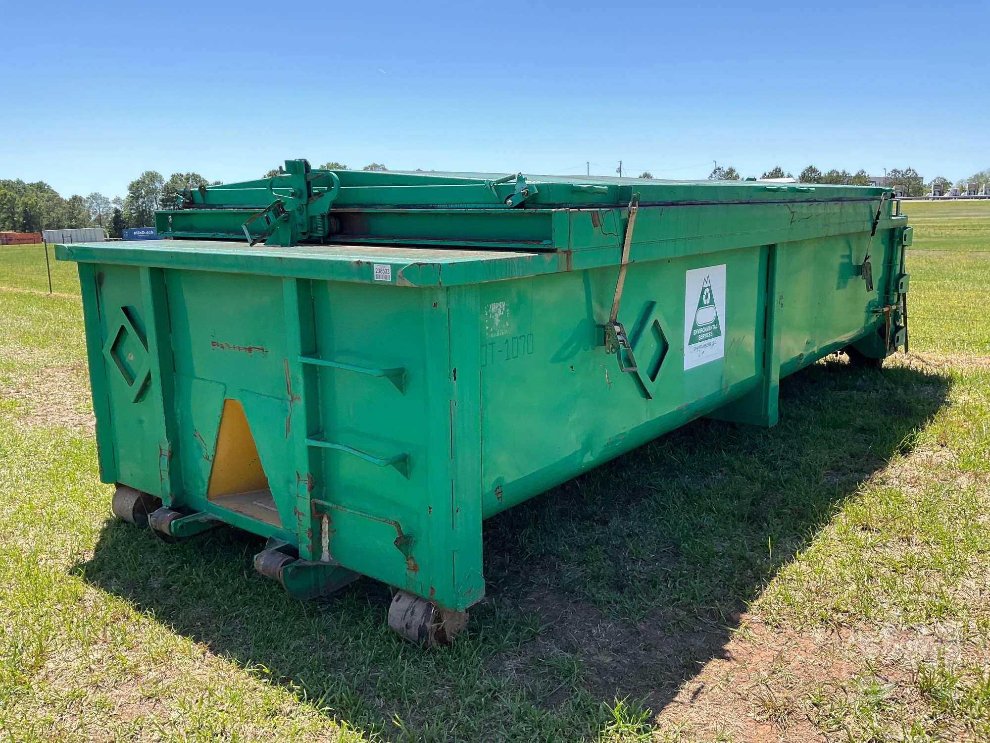 25 CY RECTANGLE ROLL-OFF CONTAINER SN: 0T-1070