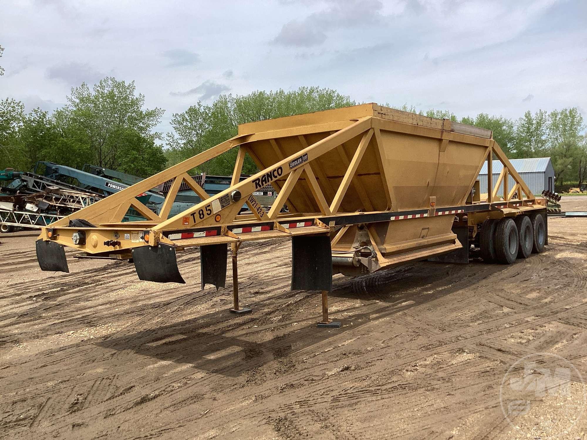 1999 RANCO STEEL  BELLY DUMP TRAILER VIN: 1R9BSF603XL008448