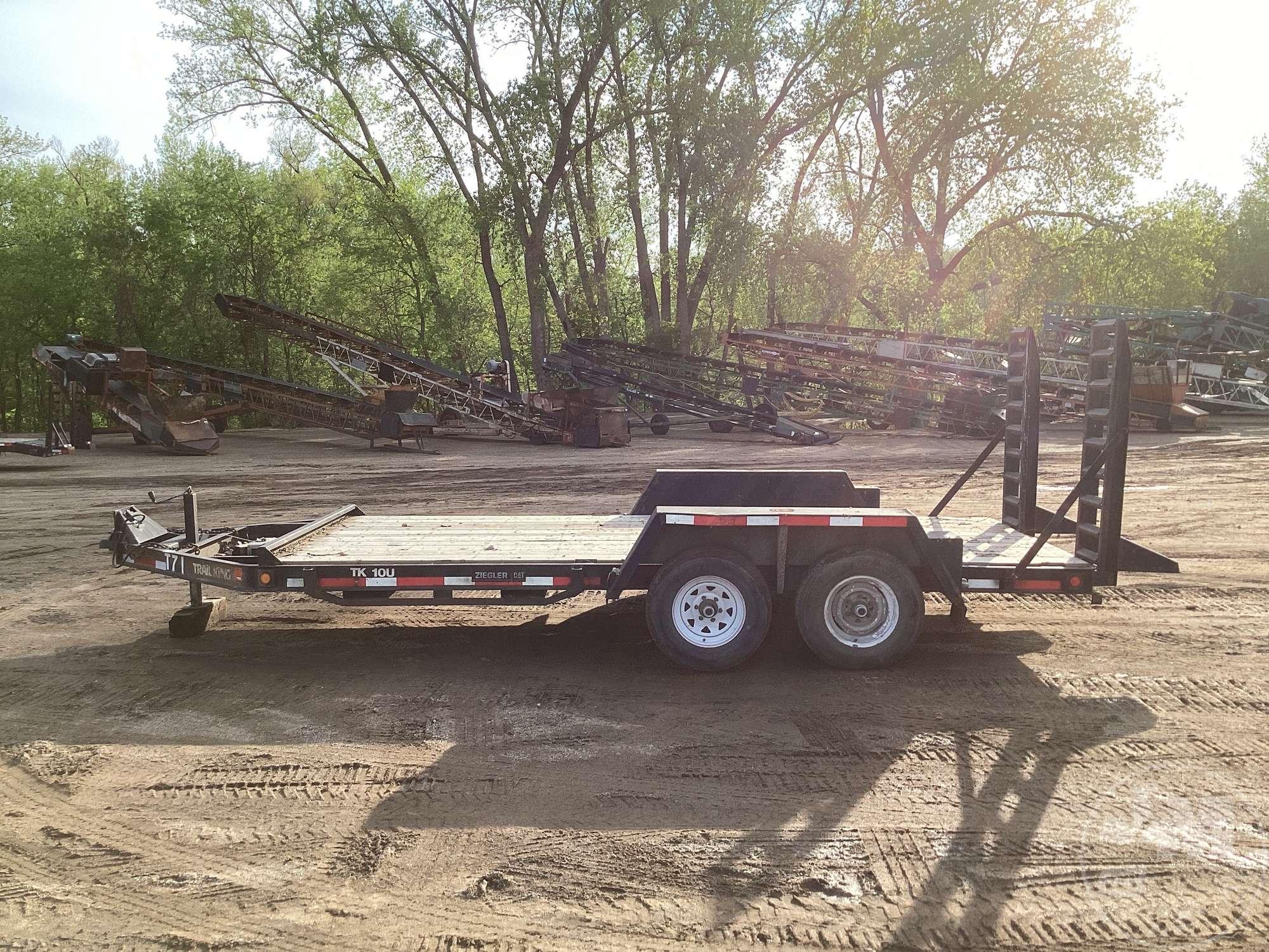 2000 TRAIL KING TK10U-1600 EQUIPMENT TRAILER 7'X16' VIN: 1TKU01624YM079671