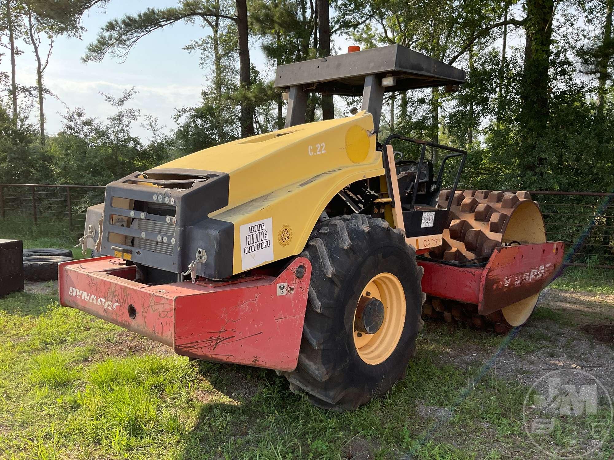 2002 DYNAPAC CA262PD COMPACTION EQUIPMENT SN: 67620502