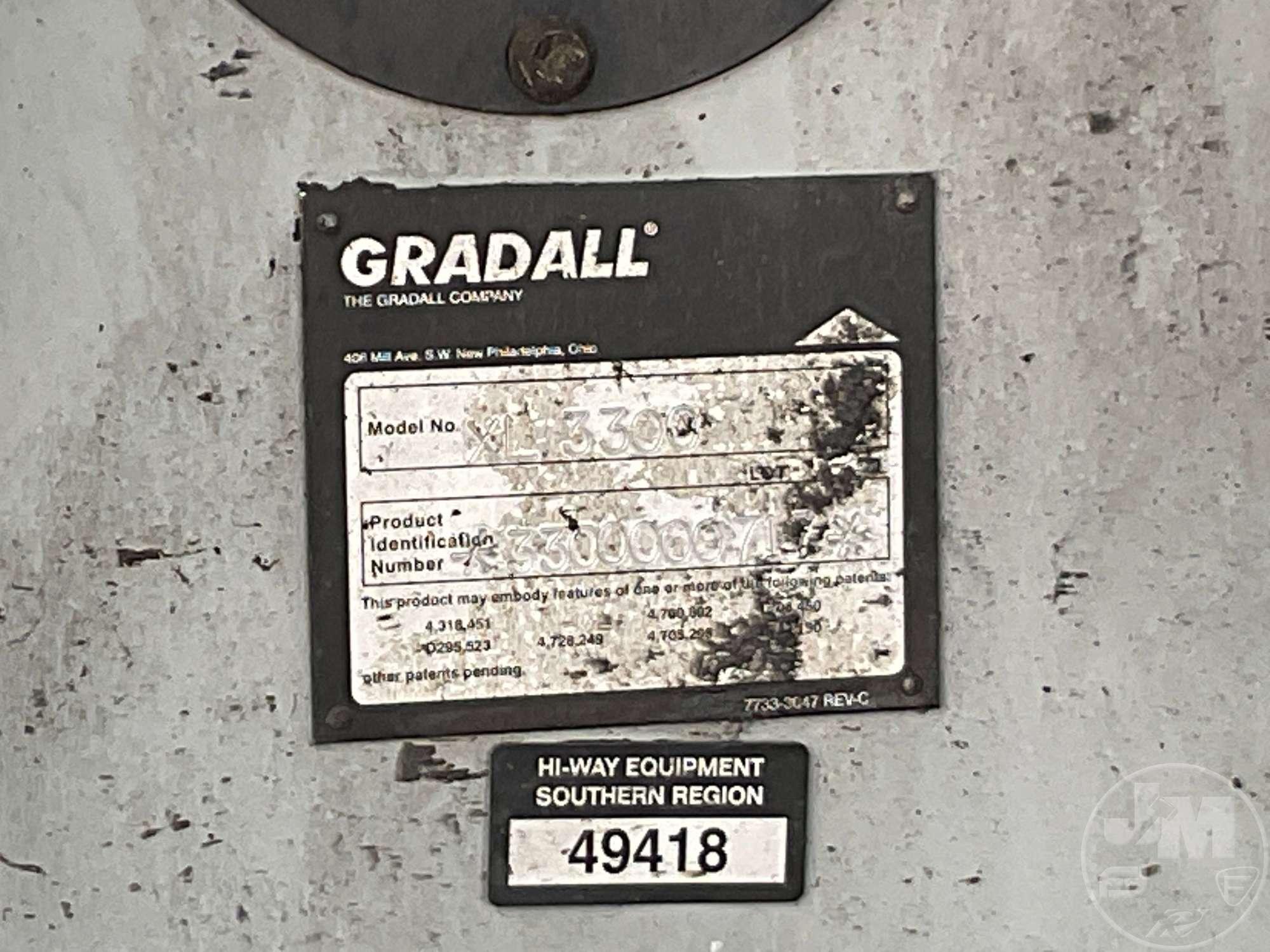 2014 GRADALL XL3300 III MOBILE EXCAVATOR SN: 3300000717