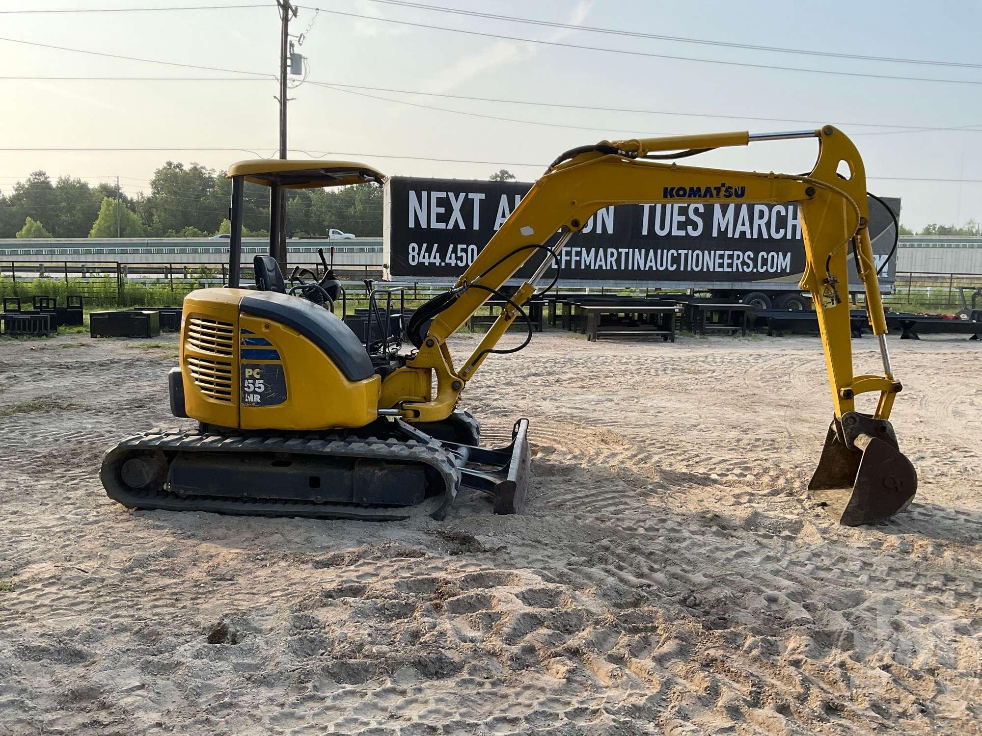 2012 KOMATSU PC55MR-3 MINI EXCAVATOR SN: KMTPC212T04016205