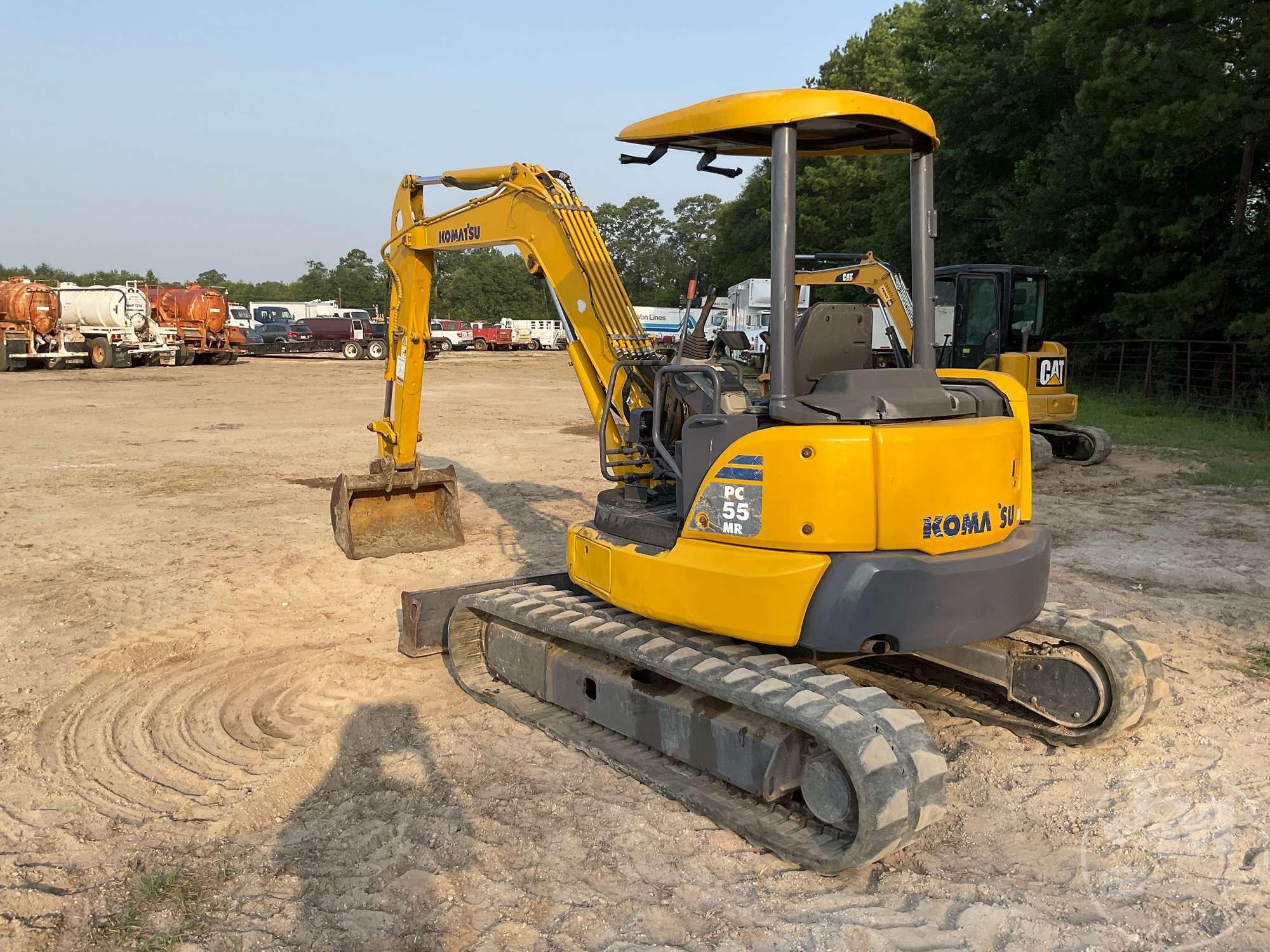 2012 KOMATSU PC55MR-3 MINI EXCAVATOR SN: KMTPC212T04016205