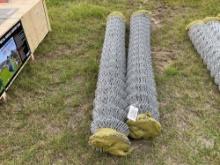 QTY OF (2) CHAIN LINK MESH FENCE