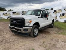 2015 FORD F250 SUPER DUTY EXTENDED CAB 4X4 PICKUP VIN: 1FT7X2B6XFEA49516