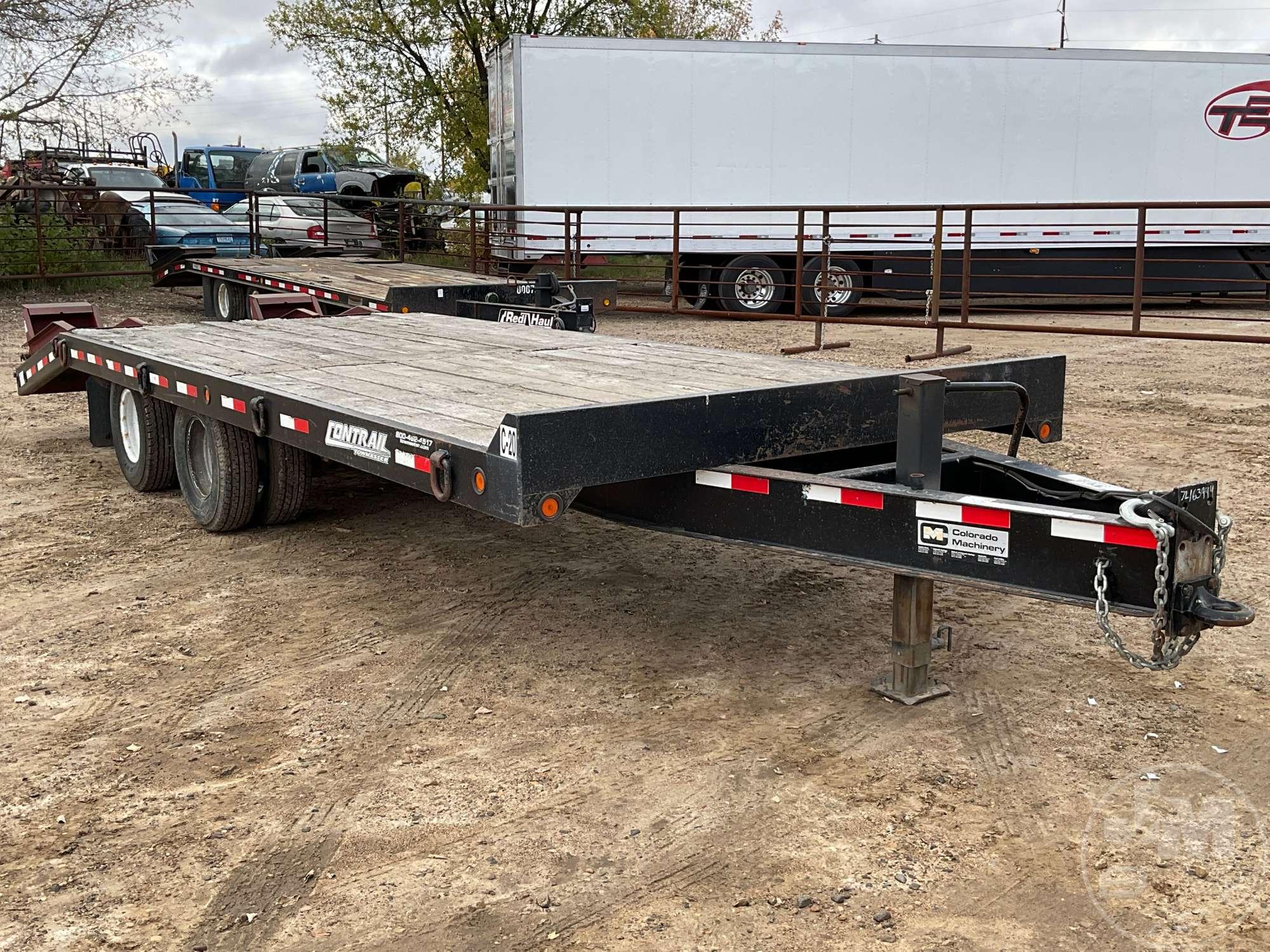 2007 TOWMASTER INC. CONTRAIL C-20 TAG A LONG EQUIPMENT TRAILER VIN: 4KNFC19287L163944
