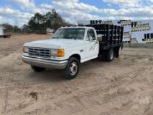 1991 FORD F-350 VIN: 1FDJF37Y6MNA87696 S STAKE TRUCK