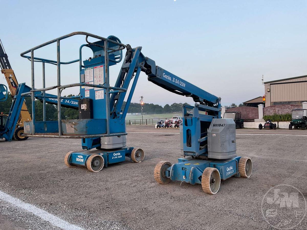 2014 GENIE Z-34/22N ARTICULATED BOOM LIFT SN: Z34N14-11248