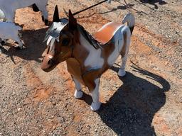 METAL HORSE YARD ART