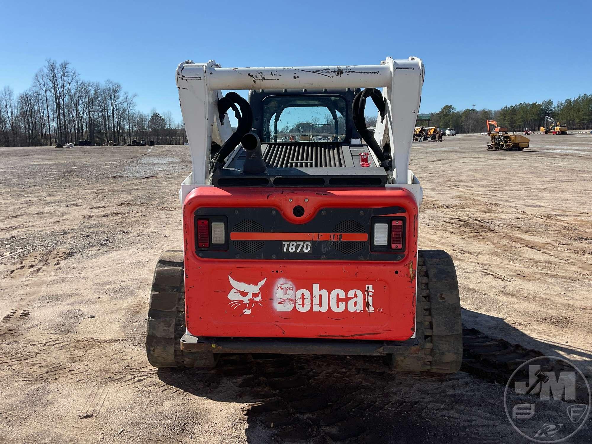 2017 BOBCAT MODEL T870 MULTI TERRAIN LOADER SN: ASWT12140